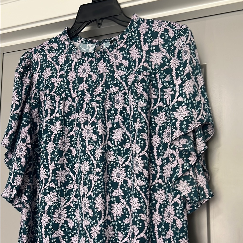 Ann Taylor Floral Print Women's Top Size Medium